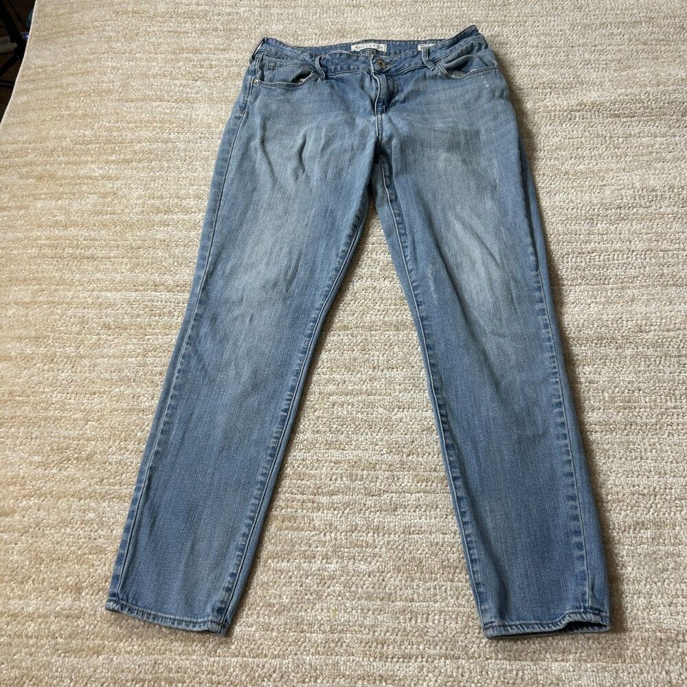 Bullhead Denim Co Low Rise Skinniest Jeans Size 13 Light Blue Wash